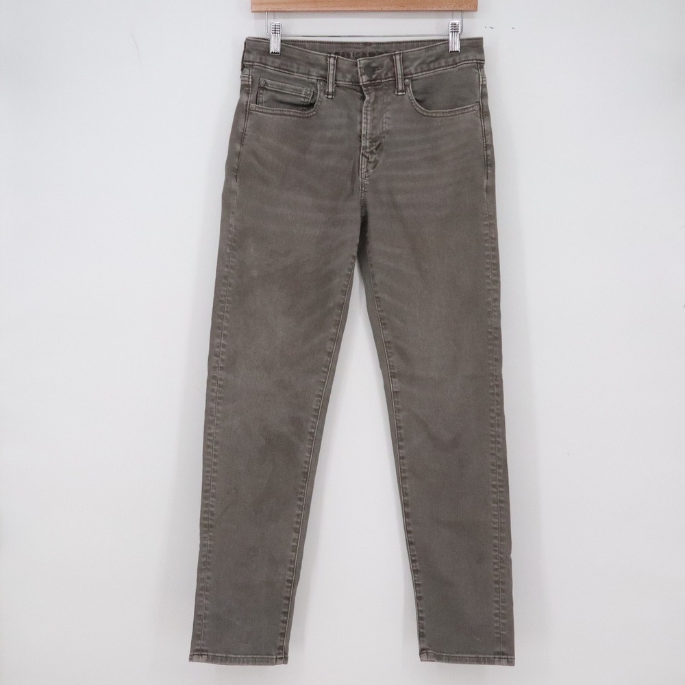 American Eagle Jeans Mens 28x32 Airflex+ Athletic Fit Gray Stretch Excellent